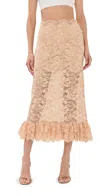 Rabanne Jupe Skirt Raffia In Raffia