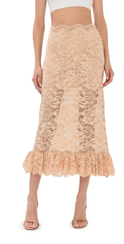 Rabanne Jupe Skirt Raffia