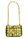 Rabanne 'kaki Sparkle Nano' Shoulder Bag In Gold