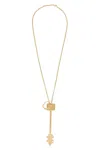 Rabanne Chain Necklace Featuring A Key Pendant In Gold