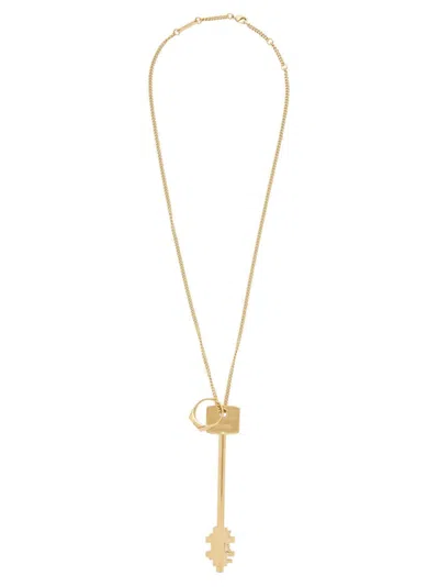 Rabanne 'key' Necklace In Gold
