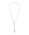 Rabanne Key Necklace In Metallic