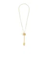 Rabanne Chain Necklace Featuring A Key Pendant In Gold