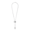 Rabanne Key-pendant Necklace In Metallic