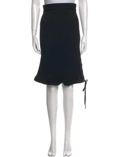 Pre-owned Rabanne Knee-length Skirt In Black
