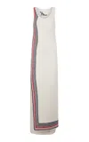 Rabanne Knit Cotton-blend Maxi Dress In White