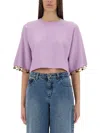 Rabanne Embellished Cropped T-shirt