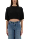 RABANNE KNIT CROP T-SHIRT