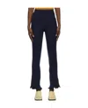 Rabanne Knitted Flared Trousers In Black