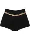 Rabanne Knitted Shorts In Black  