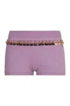 Rabanne Embellished Hot Short In Pink