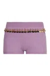 Rabanne Embellished Hot Short In Pink