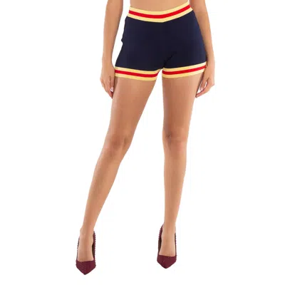 Rabanne Knitted Striped Pantalon Shorts