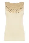 Rabanne Knitted Top In Yellow