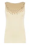 Rabanne Knitted Top In Yellow