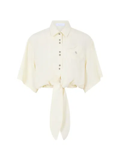 Rabanne Knot-detail Shirt In Multi