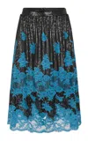 Rabanne Lace-detailed Midi Skirt In Black