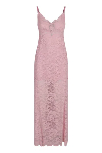 Rabanne Lace Dress In Pink