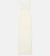 Rabanne Long Lace Dress In White