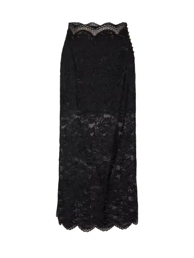 RABANNE LACE MIDI SKIRT
