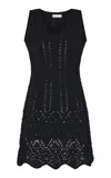 Rabanne Lace Mini Dress In Black