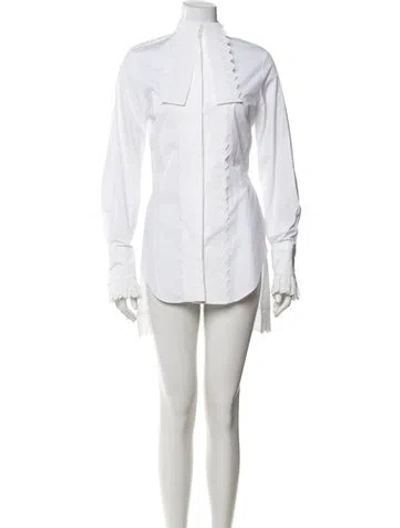 Pre-owned Rabanne Lace Pattern Mini Dress In White