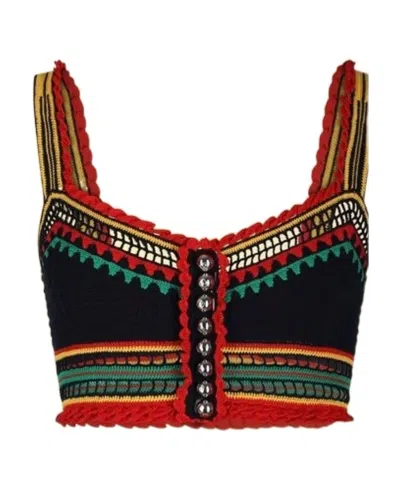 Rabanne Lace Short Sling In Black