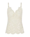 Rabanne Top In Pizzo Beige Semi Trasparente In White