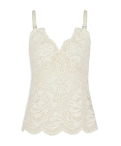 RABANNE PACO RABANNE LACE V-NECK TANK TOP
