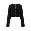 Rabanne Black Viscose Blend Cardigan In Black
