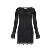 Rabanne Lace Mini Dress In Black