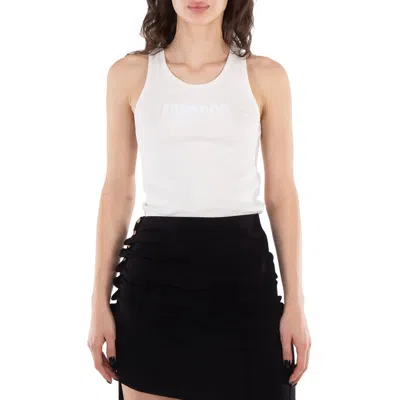 Rabanne Ladies White Logo Tank Top