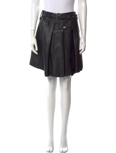 Pre-owned Rabanne Lambskin Mini Skirt In Black