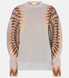 RABANNE LAMÉ JACQUARD SWEATER