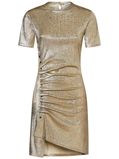 Rabanne Lamine Dress In Gold