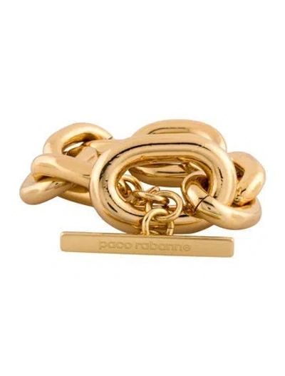 Pre-owned Rabanne Large Chain Link Bracelet, 7" In Multi