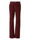 Rabanne Laser Print Baggy Trousers In Red