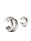 Rabanne Layered-design Earrings And Cuff Set In Metallic