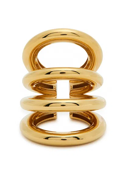 Rabanne Layered Ear Cuff In Gold