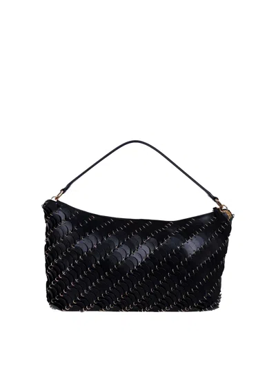 Rabanne Leather Bag Shoulder Bag In Black