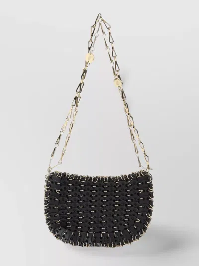 Rabanne Leather Chain Shoulder Bag