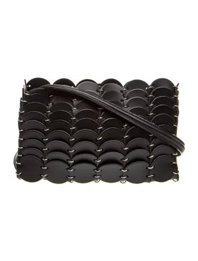 Pre-owned Rabanne Leather Crossbody Bag In Black