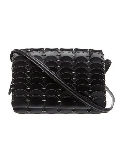 Pre-owned Rabanne Leather Crossbody Bag In Black