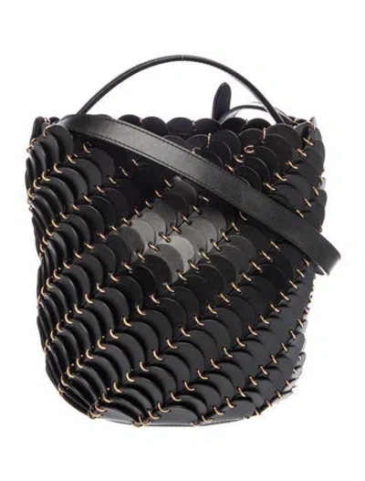 Pre-owned Rabanne Leather Crossbody Bag In Black
