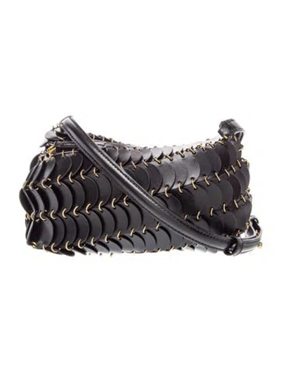 Pre-owned Rabanne Leather Crossbody Bag In Black