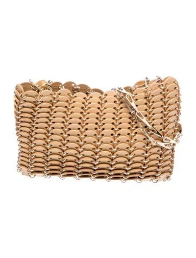 Pre-owned Rabanne Leather Crossbody Bag In Gold