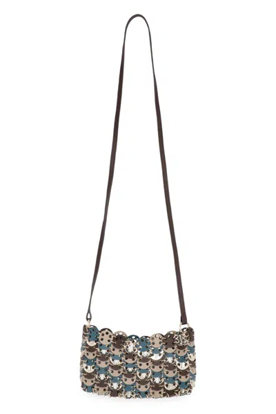 Rabanne Leather Crossbody Bag In Multi