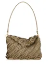 Rabanne Leather "paco" Bag In Sand