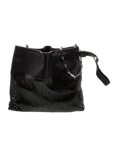 Pre-owned Rabanne Leather Shoulder Bag In Black