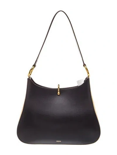 Pre-owned Rabanne Leather Shoulder Bag In Black